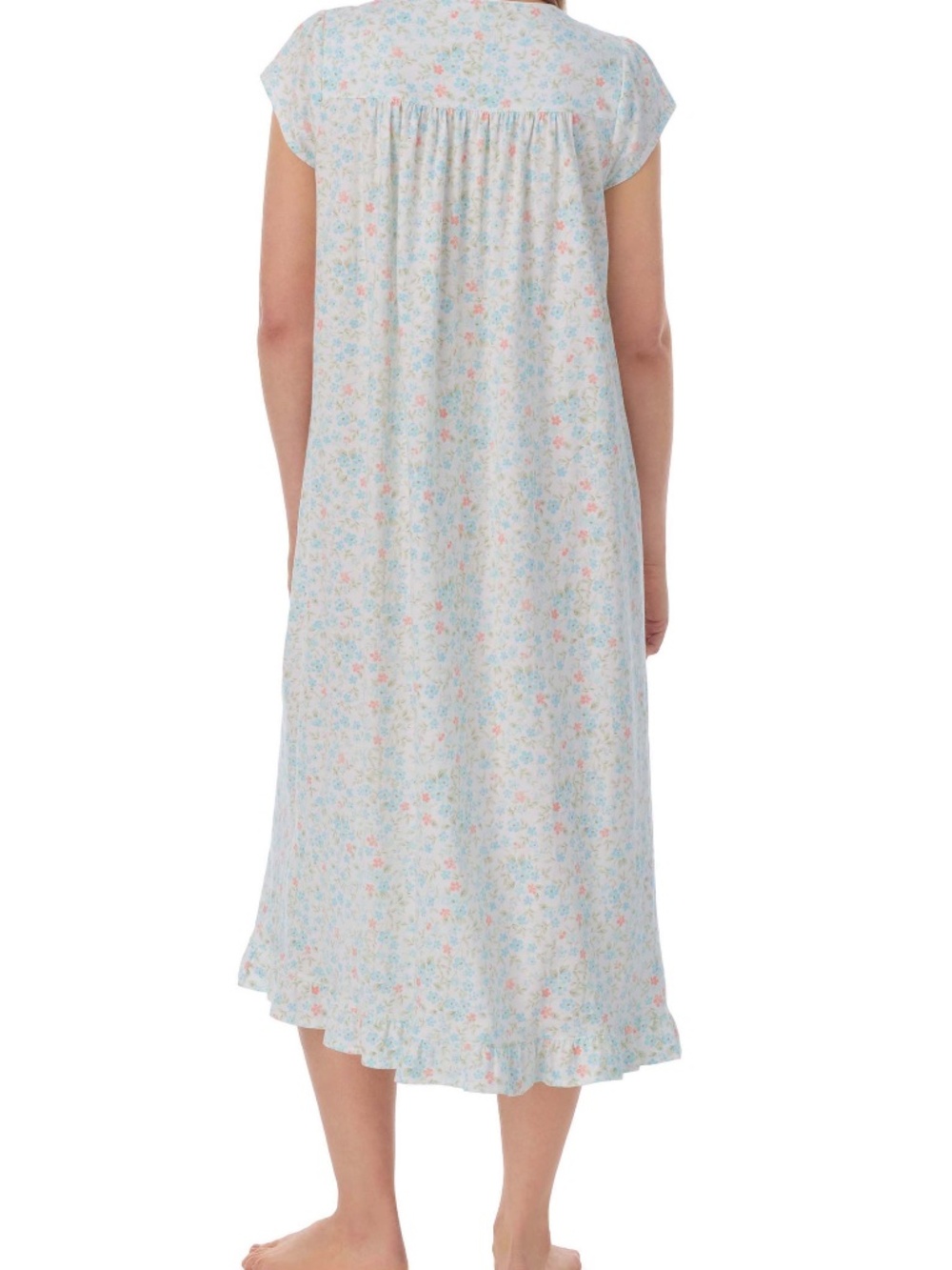 EILEEN WEST FLORAL CAP SLEEP NIGHTGOWN PLUS SIZE 3XL Cottagecore - Picture 3 of 13